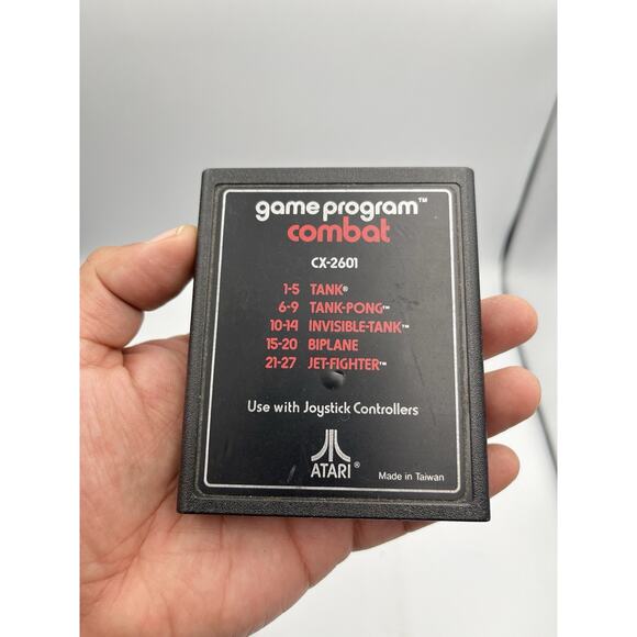 Game Program (Combat) CX-2601 (Atari 2600, 1982) Cart Only Vintage - Picture 1 of 4